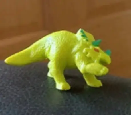 Triceratops #147, Monster in My Pocket: Series 6: Dinosaurs, Neon Yellow